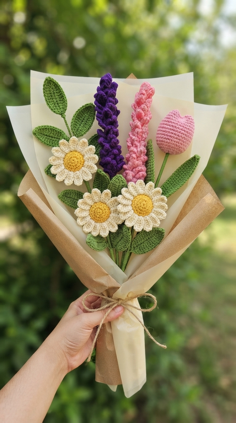 Crochet Flower Bouquet