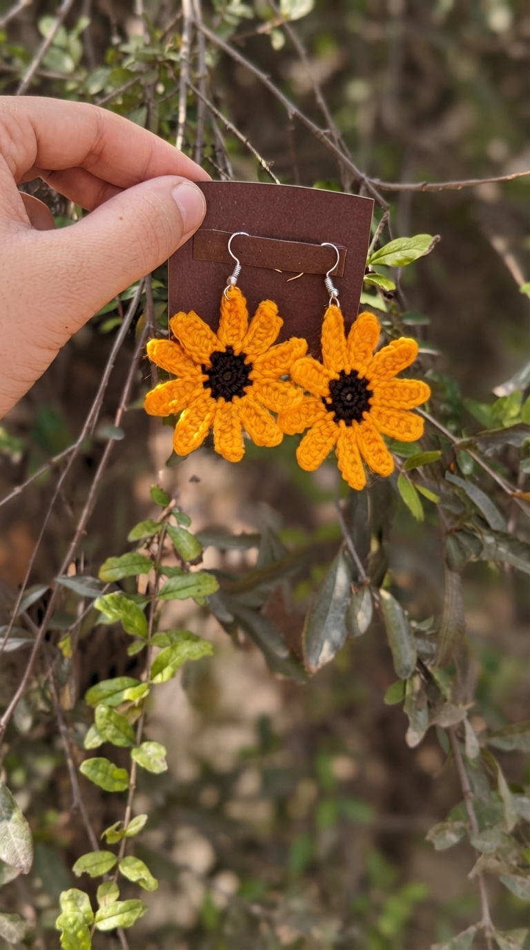 sunflower earings