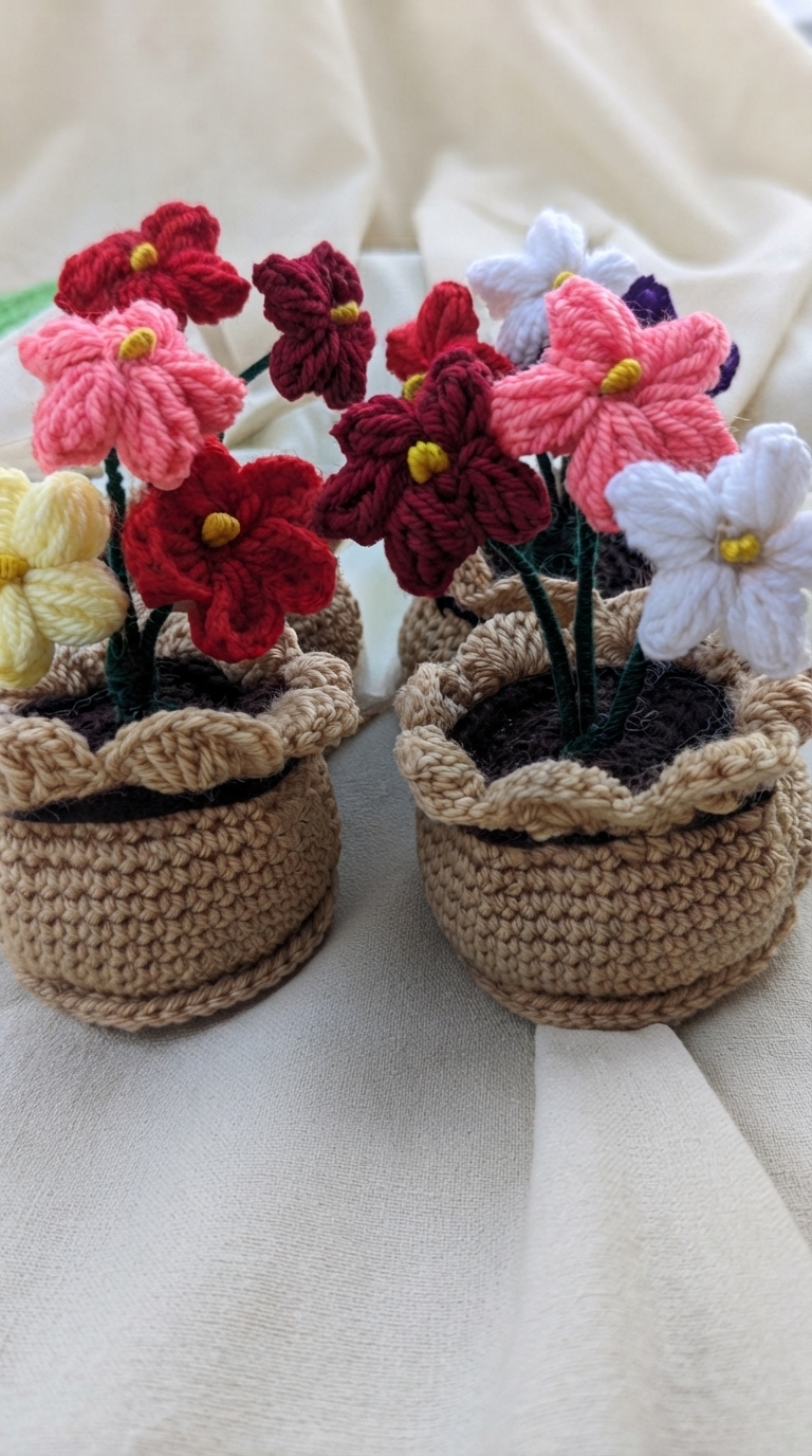 Crochet muli-flower